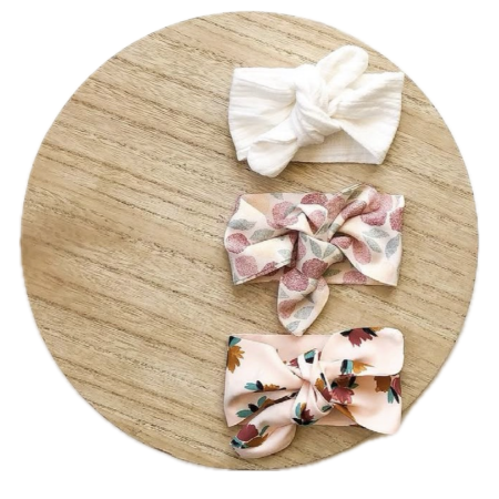 LE BANDEAU DOUBLE GAZE À MOTIFS (tissu au choix)