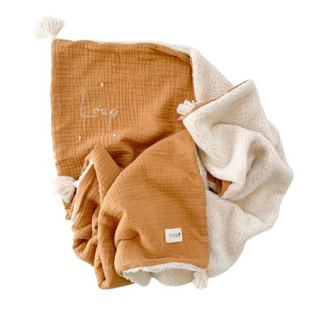 COUVERTURE MOUTON TRIPLE GAZE UNIE (tissus au choix) – Image 10