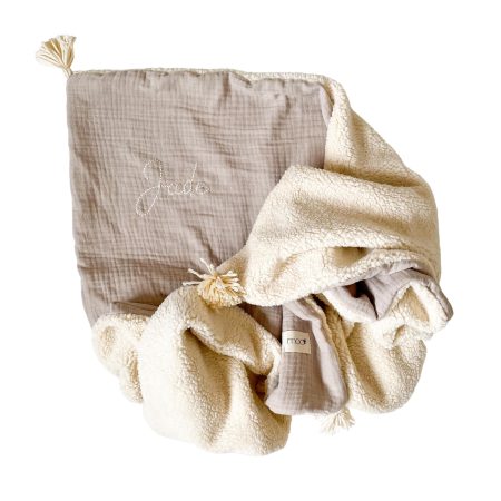 COUVERTURE MOUTON TRIPLE GAZE UNIE (tissus au choix) – Image 11