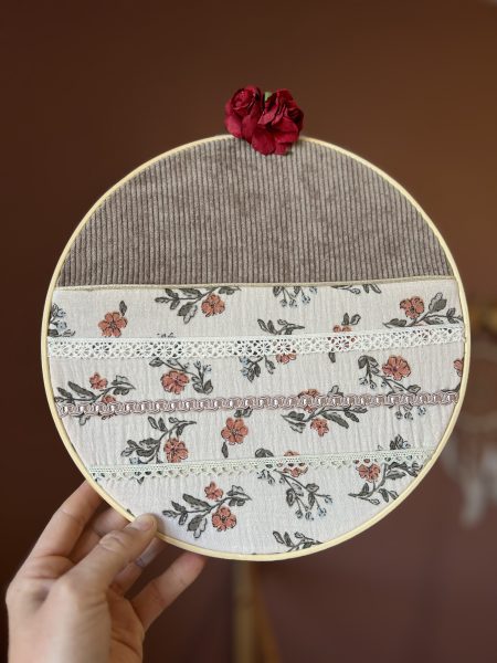 PORTE BARRETTES BRODÉ (tissu au choix)