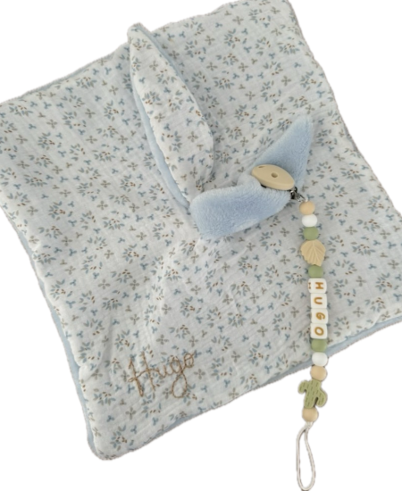 DOUDOU CALIN A MOTIFS (tissus au choix)