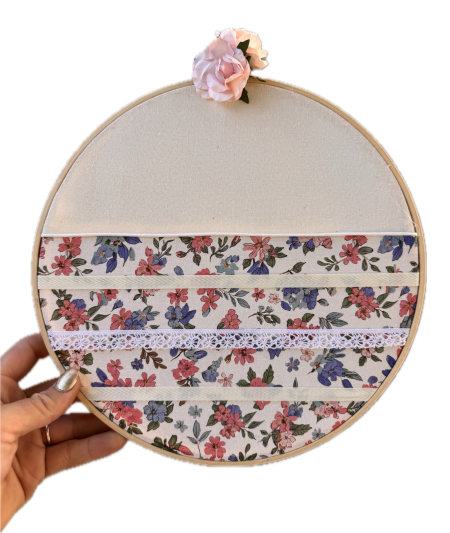 PORTE BARRETTES « Jardin Fleuri » BRODÉ
