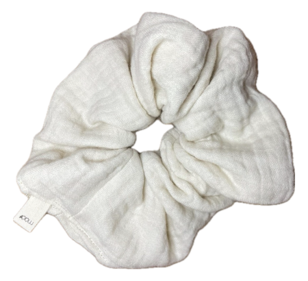 LE CHOUCHOU TRIPLE GAZE UNIE (tissu au choix)