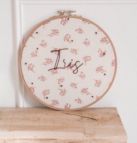 CERCLE BRODÉ À MOTIFS (tissu au choix)