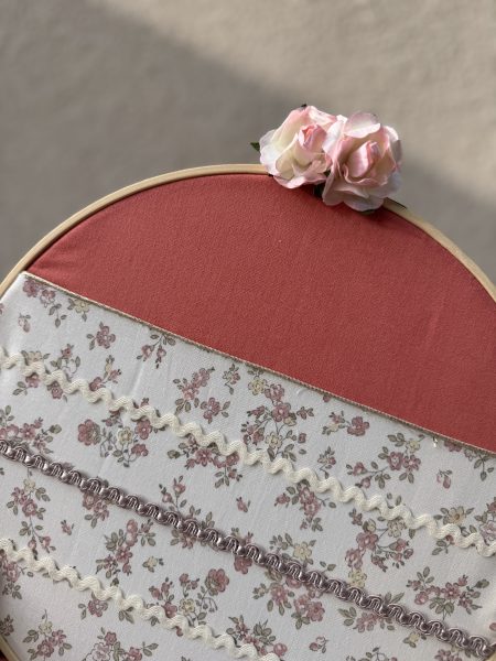 PORTE BARRETTES « Bouquet romantique » BRODÉ